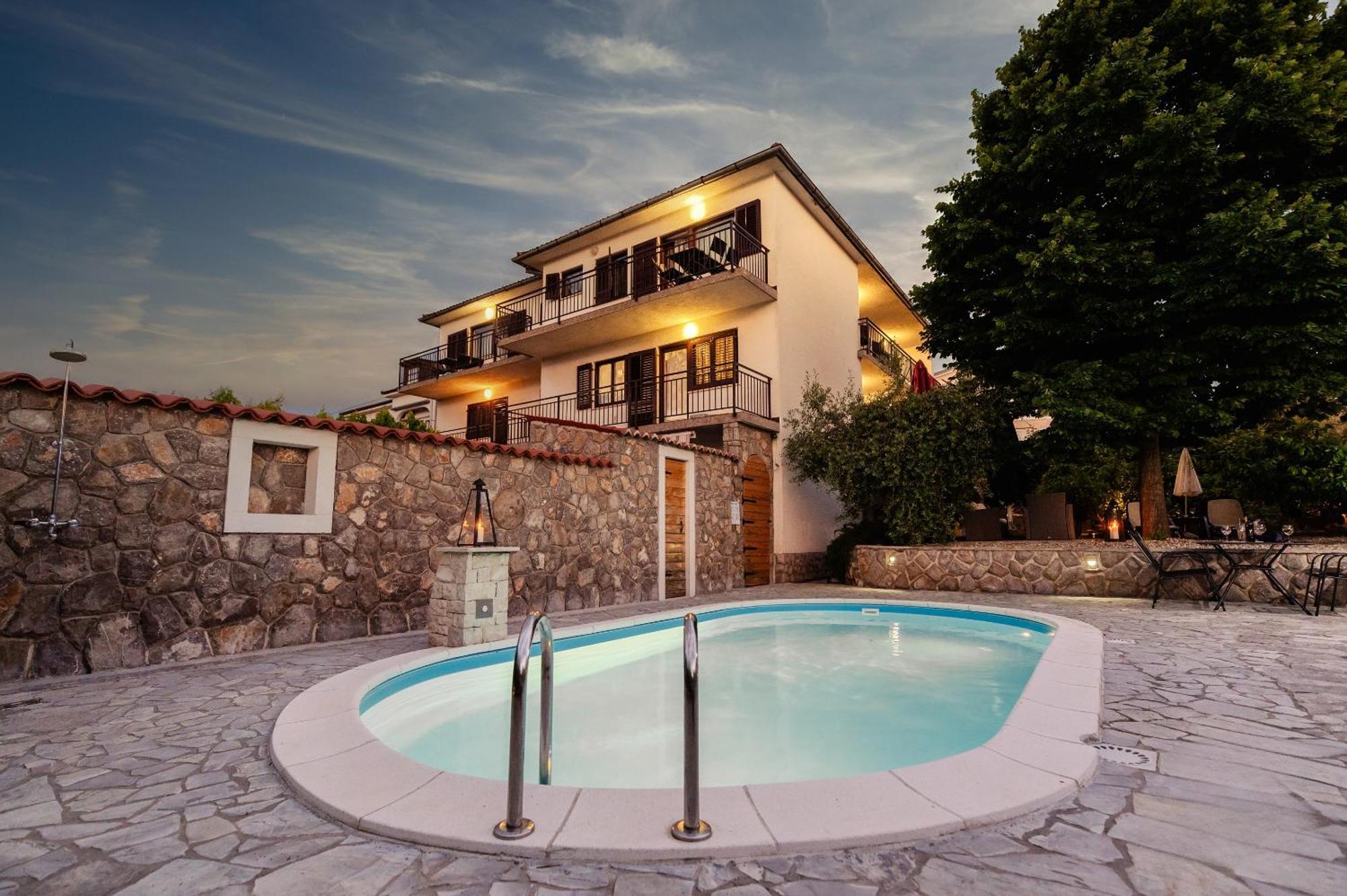 Bubi Apartments Malinska Kültér fotó